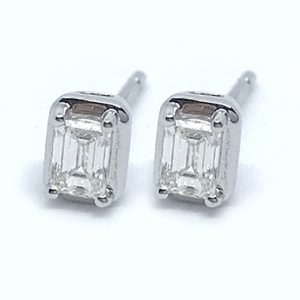 Emerald Cut Studs