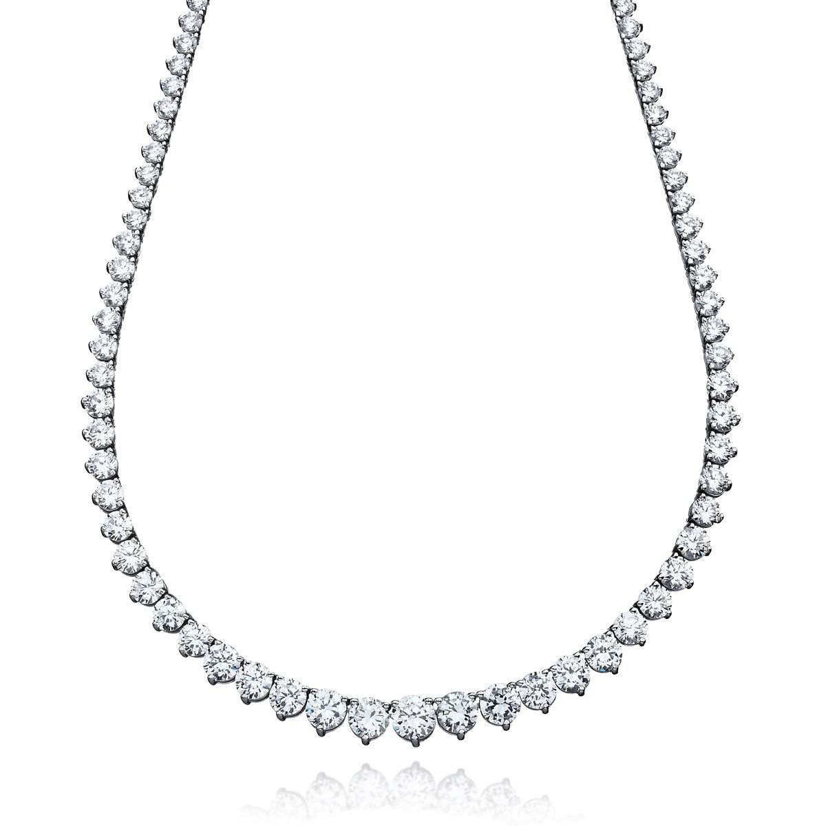 Half and Half Diamond Necklace - Moondance Jewelry Gallery